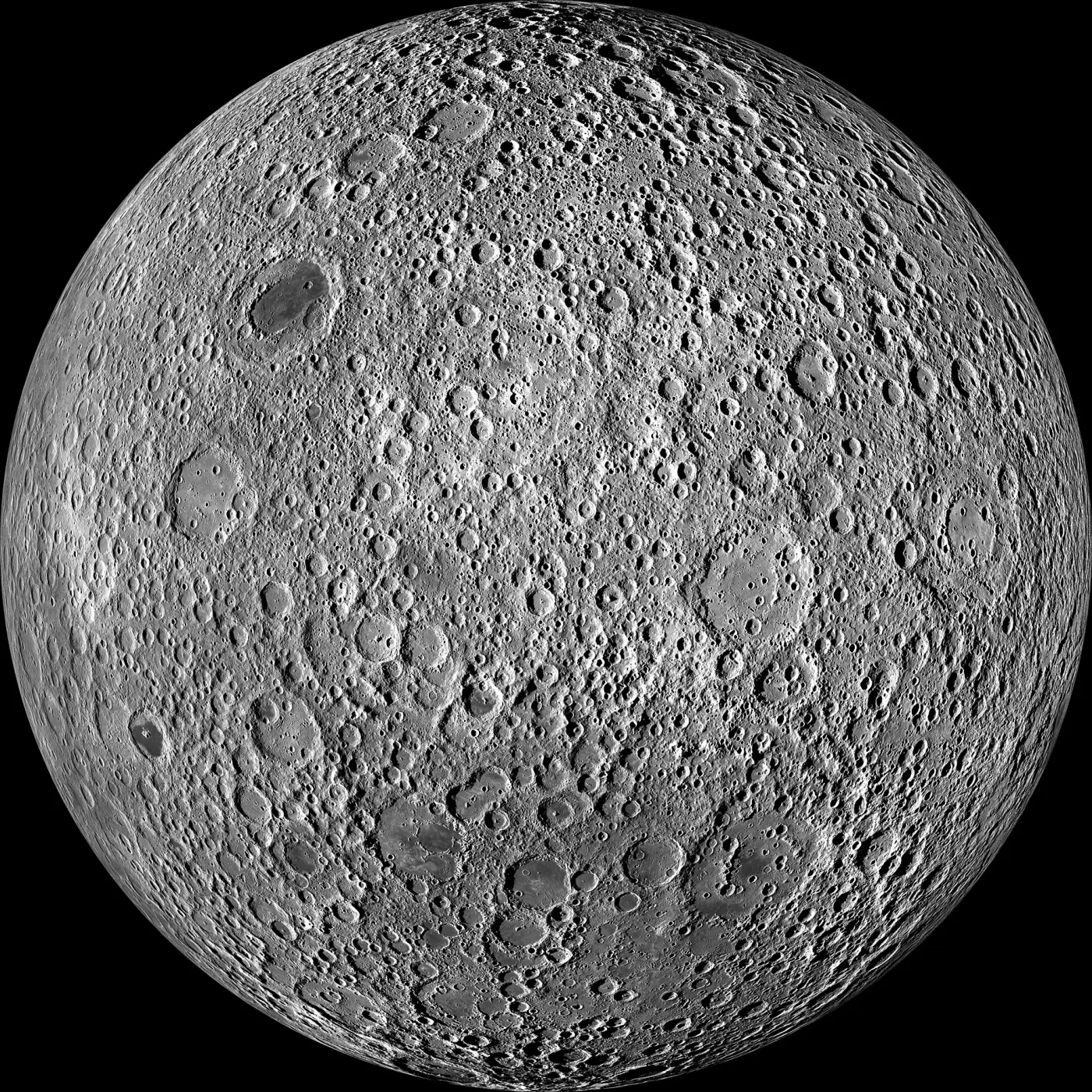 The far side of the Moon, covered in craters
